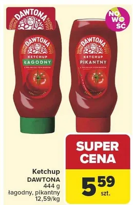 Ketchup Dawtona łagodny promocja w Carrefour Market