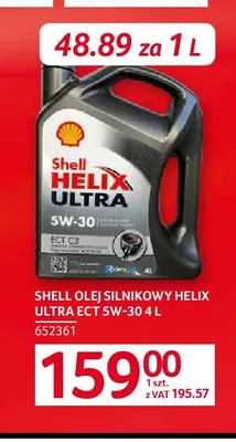 Olej silnikowy Helix Ultra Ect 5W-30 Shell promocja w Selgros