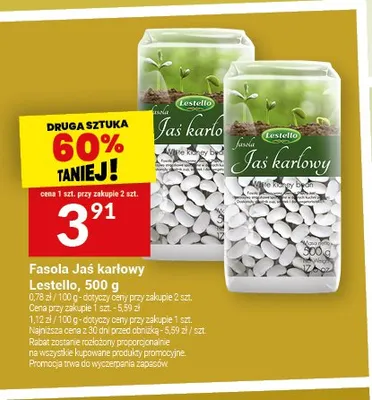 Fasola Jaś karłowy Lestello promocja w Twój Market