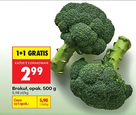Brokuł opak. 500 g promocja w Biedronka