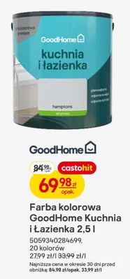 Farba kolorowa kuchnia i łazienka 2,5l promocja w Castorama