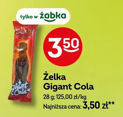 Żelka Gigant Cola promocja w Żabka