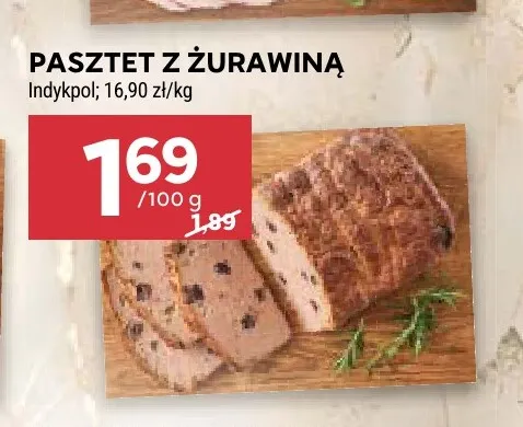 Pasztet z żurawiną Indykpol promocja w Stokrotka