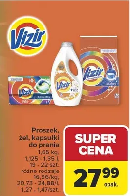 Proszek do prania Vizir promocja w Carrefour