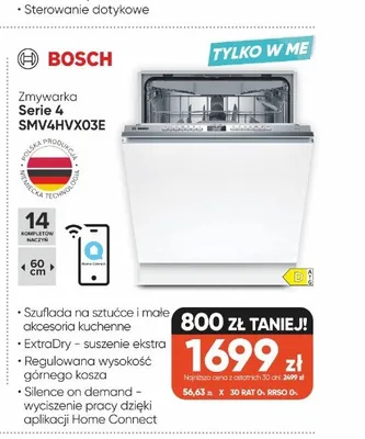 Zmywarka Bosch Serie 4 SMV4HVX03E promocja w Max Elektro