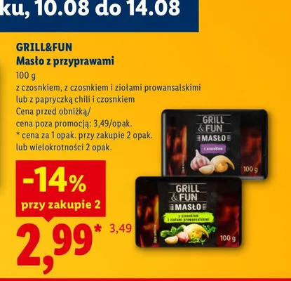 Masło z papryczką chili i czosnkiem Grill & Fun promocja w Lidl