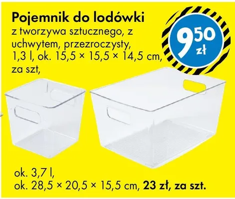 Pojemnik do lodówki 3,7 l promocja w Tedi