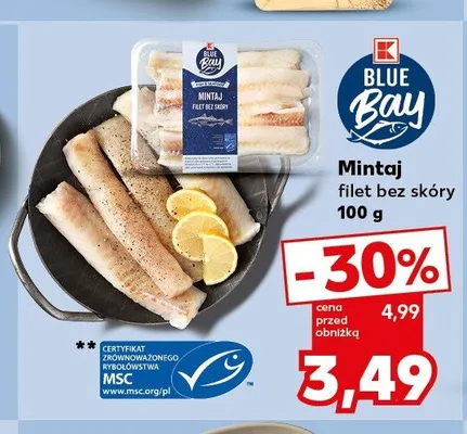 Mintaj filet bez skóry Blue Bay promocja w Kaufland
