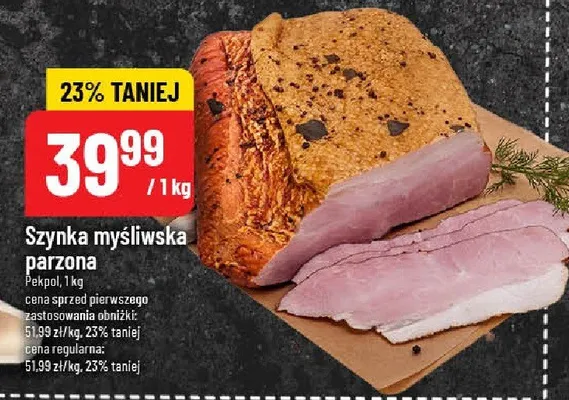 Szynka myśliwska parzona promocja w POLOmarket