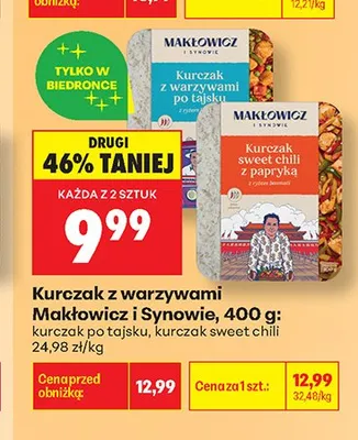 Kurczak po tajsku Makłowicz i Synowie promocja w Biedronka