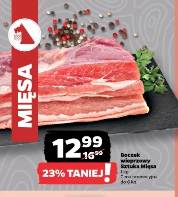 Boczek wieprzowy Sztuka Mięsa promocja w Netto