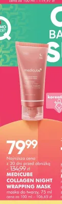 Maska do twarzy Medicube Collagen Night Wrapping Mask promocja w Super-Pharm