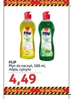 Płyn do naczyń Filip Mięta promocja w Blue Stop