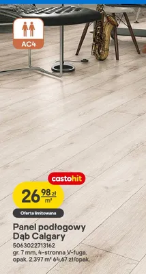 Panel podłogowy Dąb Calgary promocja w Castorama