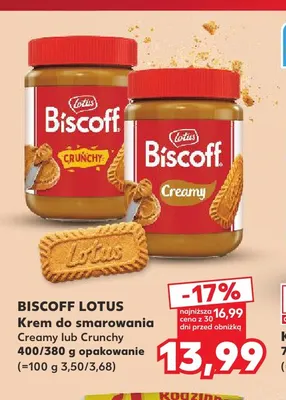 Krem do smarowania Biscoff Lotus Creamy promocja w Kaufland