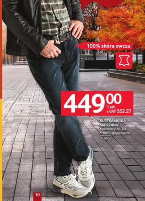 Kurtka męska skórzana promocja w Selgros