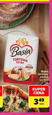 Mąka tortowa ekstra typ 405 Basia promocja w Carrefour