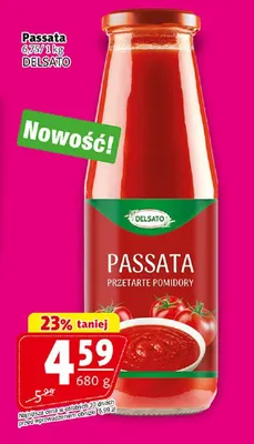 Passata przetarte pomidory Delsato promocja w Prim Market