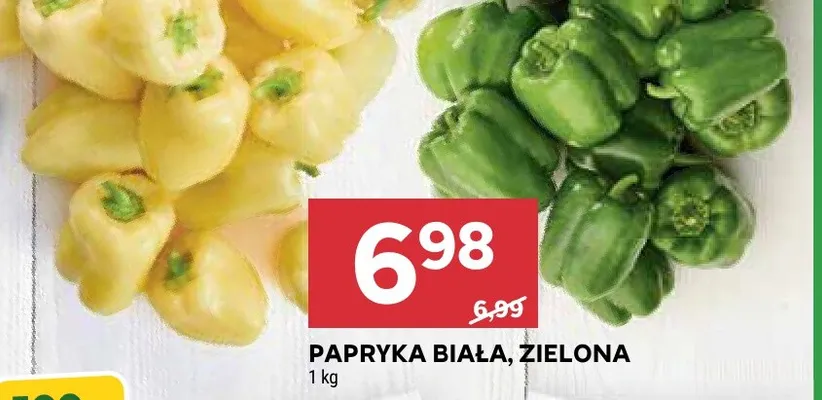 Papryka zielona promocja w Stokrotka