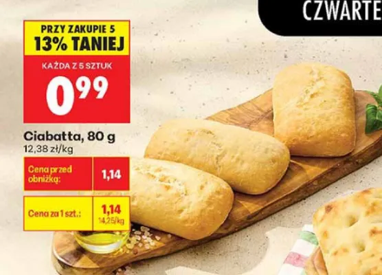 Ciabatta promocja w Biedronka
