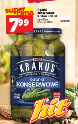 Ogórki konserwowe Krakus promocja w TOPAZ