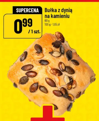 Bułka z dynią na kamieniu promocja w POLOmarket