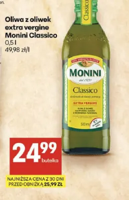 Oliwa z oliwek extra vergine Monini Classico promocja w Delikatesy Centrum