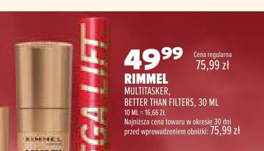 Multitasker Better Than Filters Rimmel promocja w Drogerie Natura