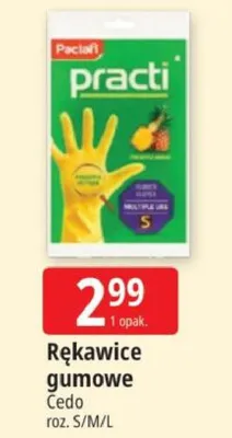 Rękawice gumowe Cedo roz. S/M/L promocja w Leclerc