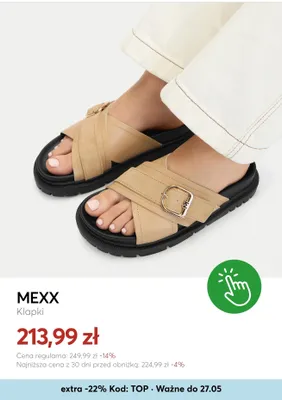 Klapki MEXX promocja w eobuwie.pl