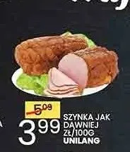 Szynka jak dawniej Unilang promocja w Wafelek