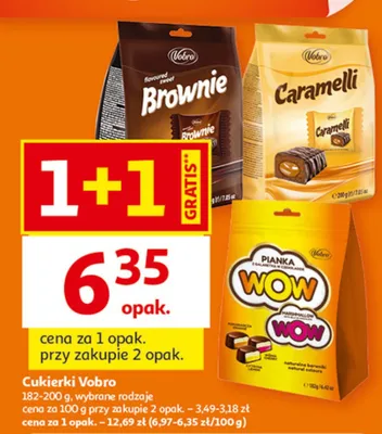 Cukierki różne rodzaje promocja w Auchan