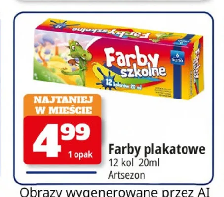 Farby plakatowe nuno promocja w Leclerc