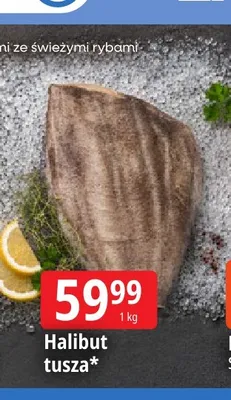 Halibut tusza promocja w Leclerc