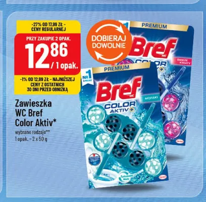 Zawieszka WC Bref Color Aktiv Świeże Kwiaty promocja w POLOmarket