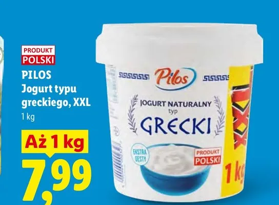 Jogurt typu greckiego Pilos XXL promocja w Lidl