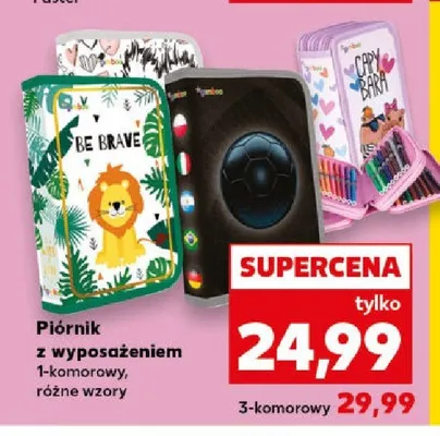 Piórnik z wyposażeniem 3-komorowy Kaufland promocja w Kaufland