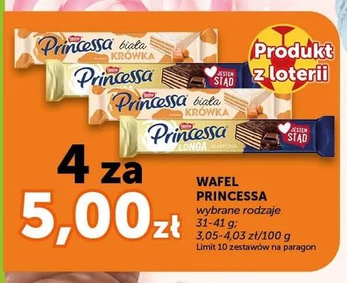 Wafel Princessa longa klasyczna promocja w Groszek