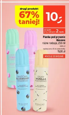 Pianka pod prysznic Biovene promocja w Dealz