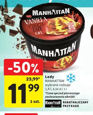 Lody Manhattan promocja w Intermarche