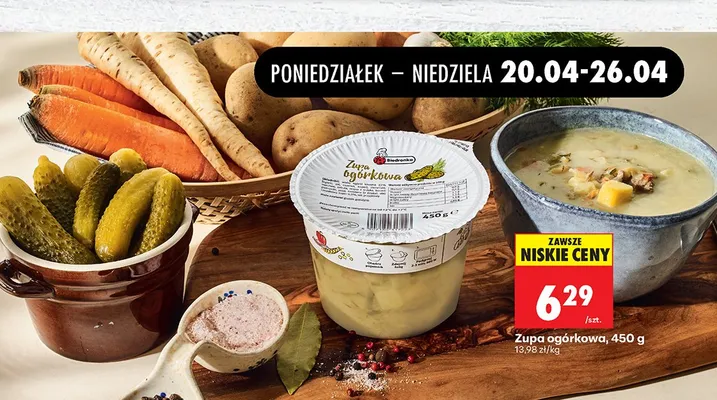 Zupa ogórkowa promocja w Biedronka