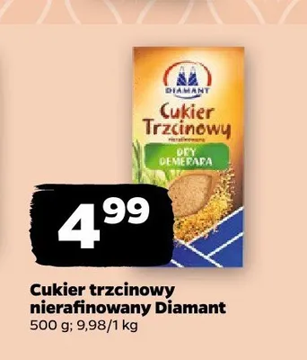 Cukier trzcinowy niefinowany Diamant promocja w Netto