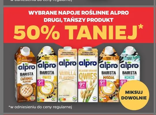 Napój roślinny Owies Alpro promocja w Netto