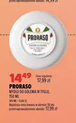 Mydło do golenia w tyglu Proraso promocja w Drogerie Natura
