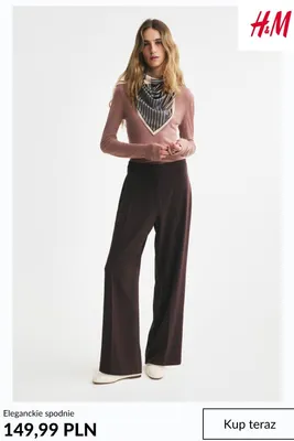 Eleganckie spodnie H & M promocja w H&M