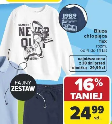 Bluza chłopięca promocja w Carrefour