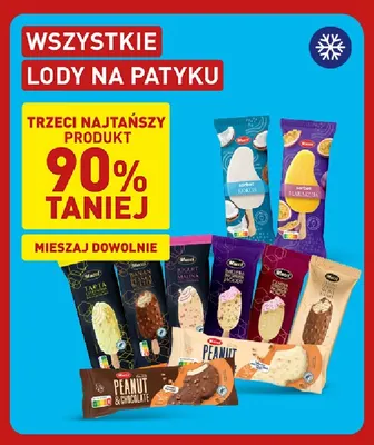 Lody na patyku banan peanut butter Mucci promocja w Aldi