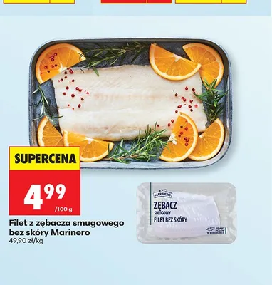 Filet z zębacza smugowego bez skóry Marinero promocja w Biedronka