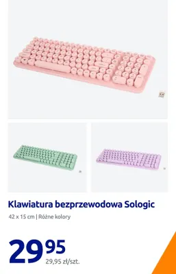 Klawiatura bezprzewodowa Sologic promocja w Action