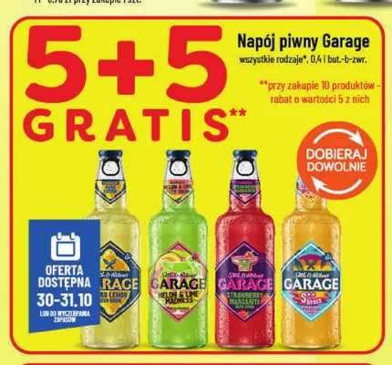 Napój piwny Garage promocja w POLOmarket